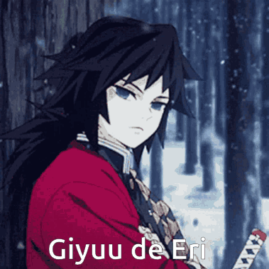 Giyuu De Eri Is The Name Of The Character In This Anime GIF