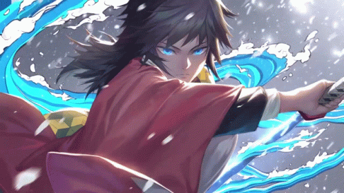 Giyuu Tomioka Nichirin Blade Animation GIF