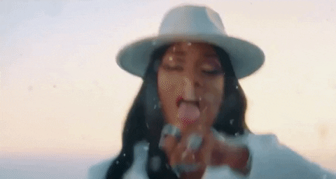Megan Thee Stallion Having A Drink GIF