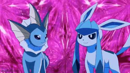 Glaceon Vaporeon Intense Look GIF