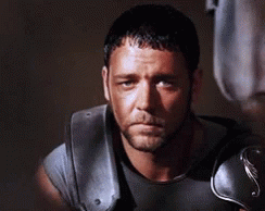 Gladiator Penetrating Look Russel Crow GIF