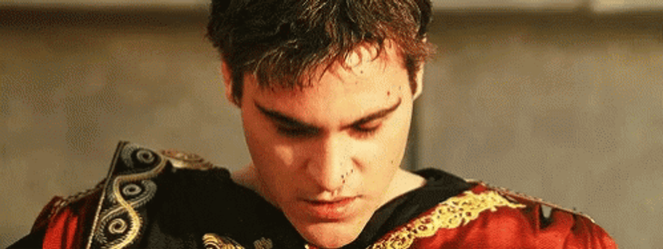 Gladiator Commodus Stare Down GIF
