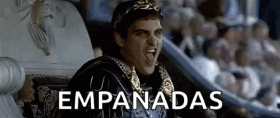 Gladiator Commodus Tongue Out Empanadas Meme GIF