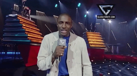 Gladiator Host Awooga Announcement GIF