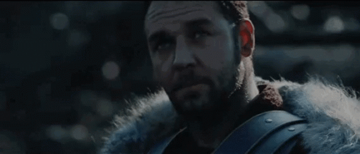 Gladiator Maximus Hopeful Looking Up GIF