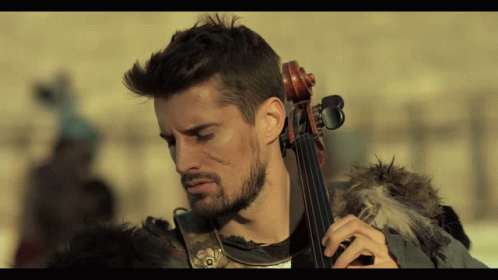 Gladiator Parody Playing Cello GIF