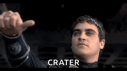 Gladiator Thumbs Up Commodus Crater Meme GIF