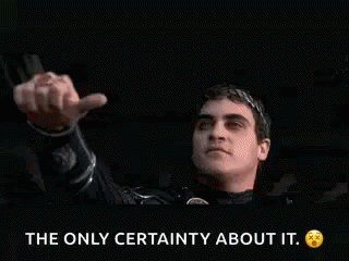 Gladiator Thumbs Up Only Certainty Parody GIF