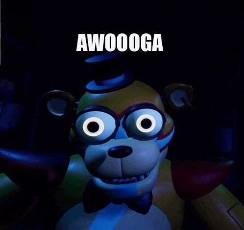 Glamrock Freddy Big Eyes GIF