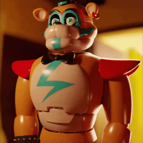 Glamrock Freddy Electric Chest Opening GIF