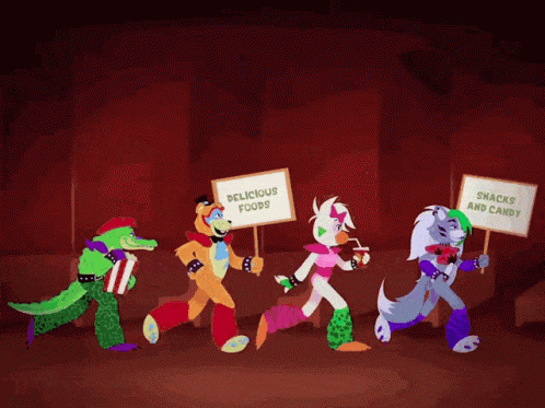 Glamrock Freddy Marching With Friends GIF
