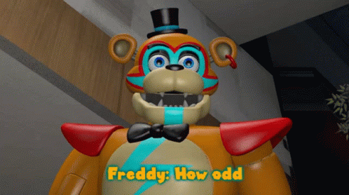 Glamrock Freddy Nodding GIF