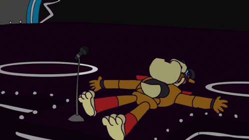 Glamrock Freddy Passed Out GIF