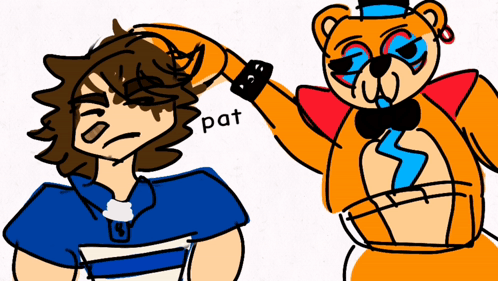 Glamrock Freddy Patting A Head GIF