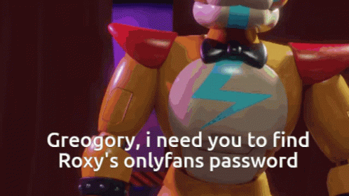 Glamrock Freddy Showing A Phone GIF