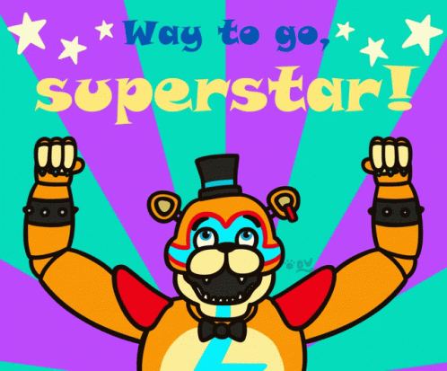 Glamrock Freddy Superstar GIF