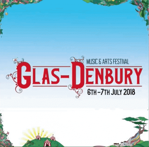 GlasDenbury Music and Arts Festival Poster July 2018