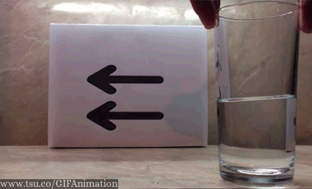 Glass Arrow Optical Illusion GIF