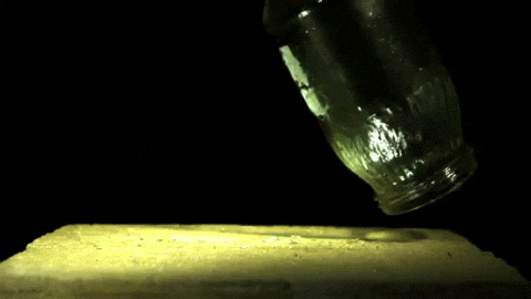 Glass Falling Breaking Into Splinters GIF