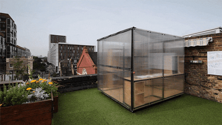 Glass House Architecture GIF