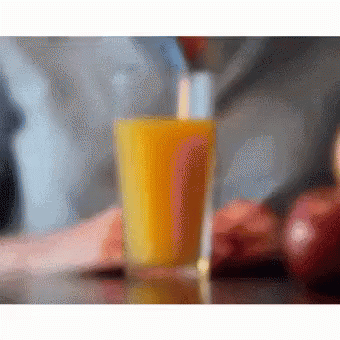 Glass Orange Juice GIF
