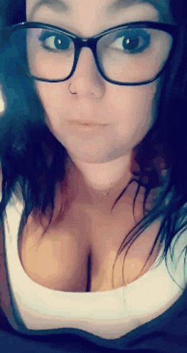 Sassy Girl Removing Glasses GIF