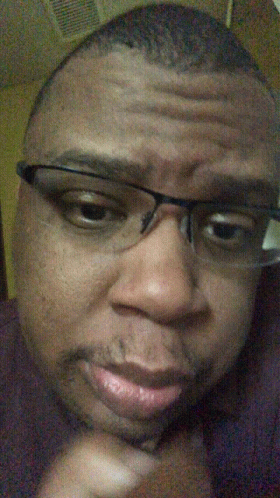 Black Guy Fixing Glasses GIF