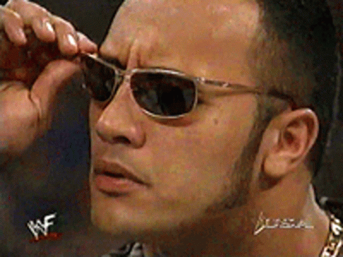Dwayne Johnson Wwe Removing His Glasses GIF