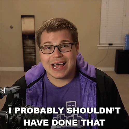 Glasses Man Purple Jacket I Shouldn't Have GIF