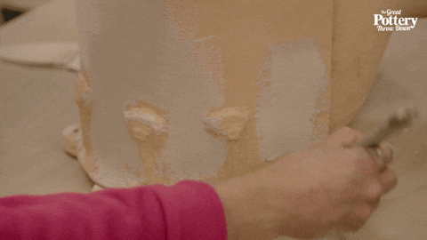 Glazing Cake Painting Video GIF