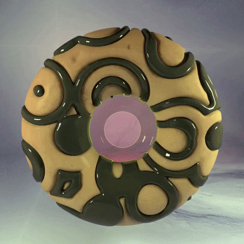 Glazing Pixel 3d Donut GIF