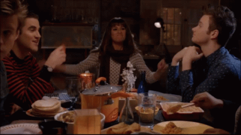 Glee Episode Potluck Scene GIF