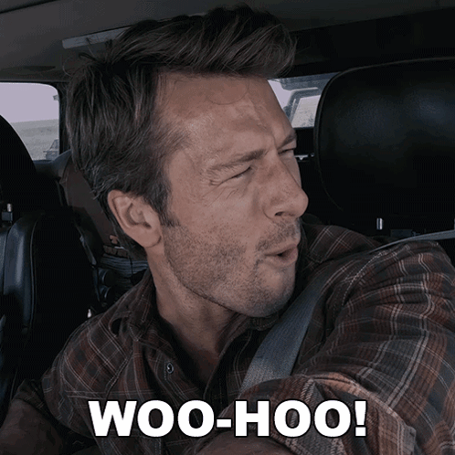 Glen Powell Excited Screams GIF