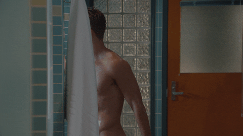 Glen Powell Half Naked Sexy Body GIF