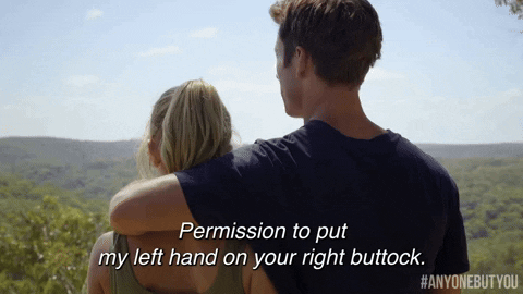 Glen Powell Naughty Butt Rubbing GIF