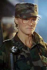 Glenn Close Funny Salute GIF