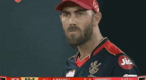 Glenn Maxwell Looks Up GIF