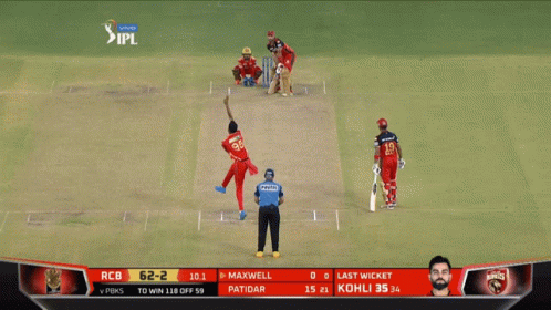 Glenn Maxwell Misses The Ball GIF
