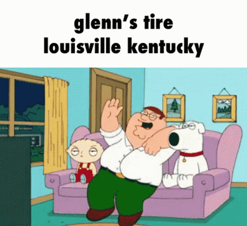Glenn's Tire Louisville Kentucky Cartoon