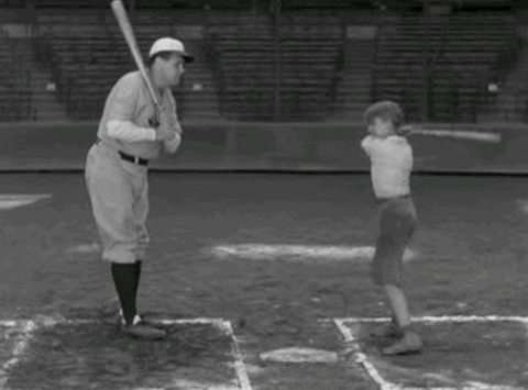 Gleyber Being Young With Baseball GIF