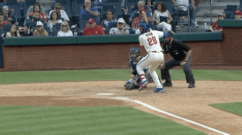 Gleyber Giving A Forceful Strike GIF