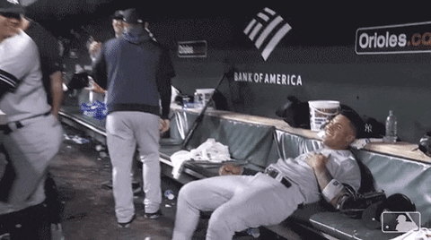 Gleyber Happily Ends The Game GIF