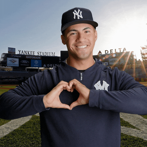 Gleyber Making A Heart GIF