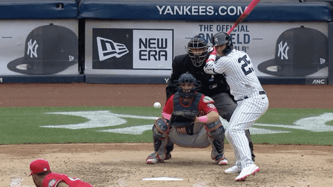 Gleyber On The Game Smiling GIF