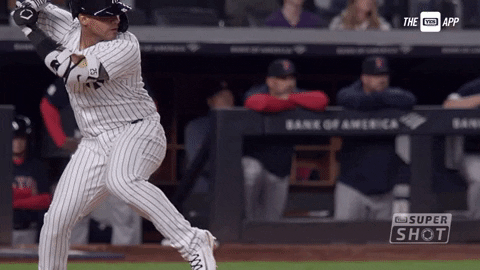 Gleyber Slow Motion Strike GIF