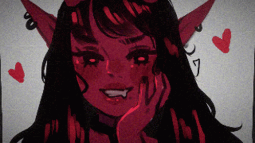 Glitch Cute Succubus GIF