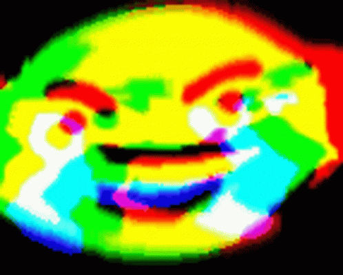 Glitch Effect Lol Emoji GIF