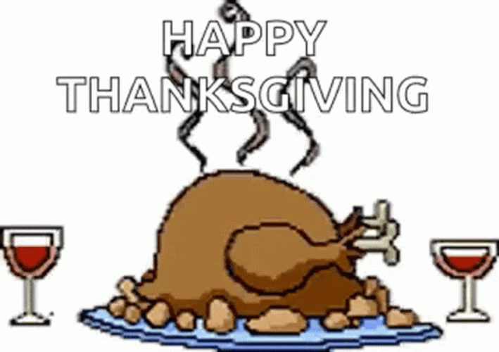 Glitch Thanksgiving Cooked Turkey GIF
