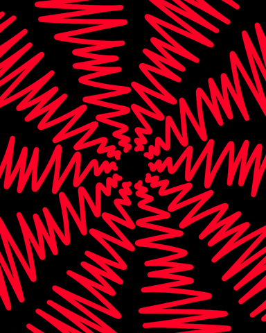 Glitching Lines Colorful Optical Illusion GIF