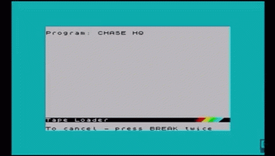 Glitching Vintage Computer Loading Screen GIF